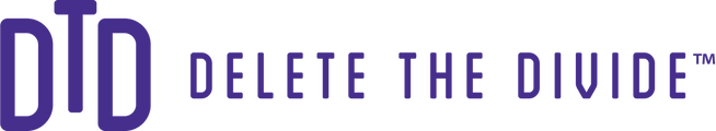 Delete The Divide (DTD) Horizontal Logo